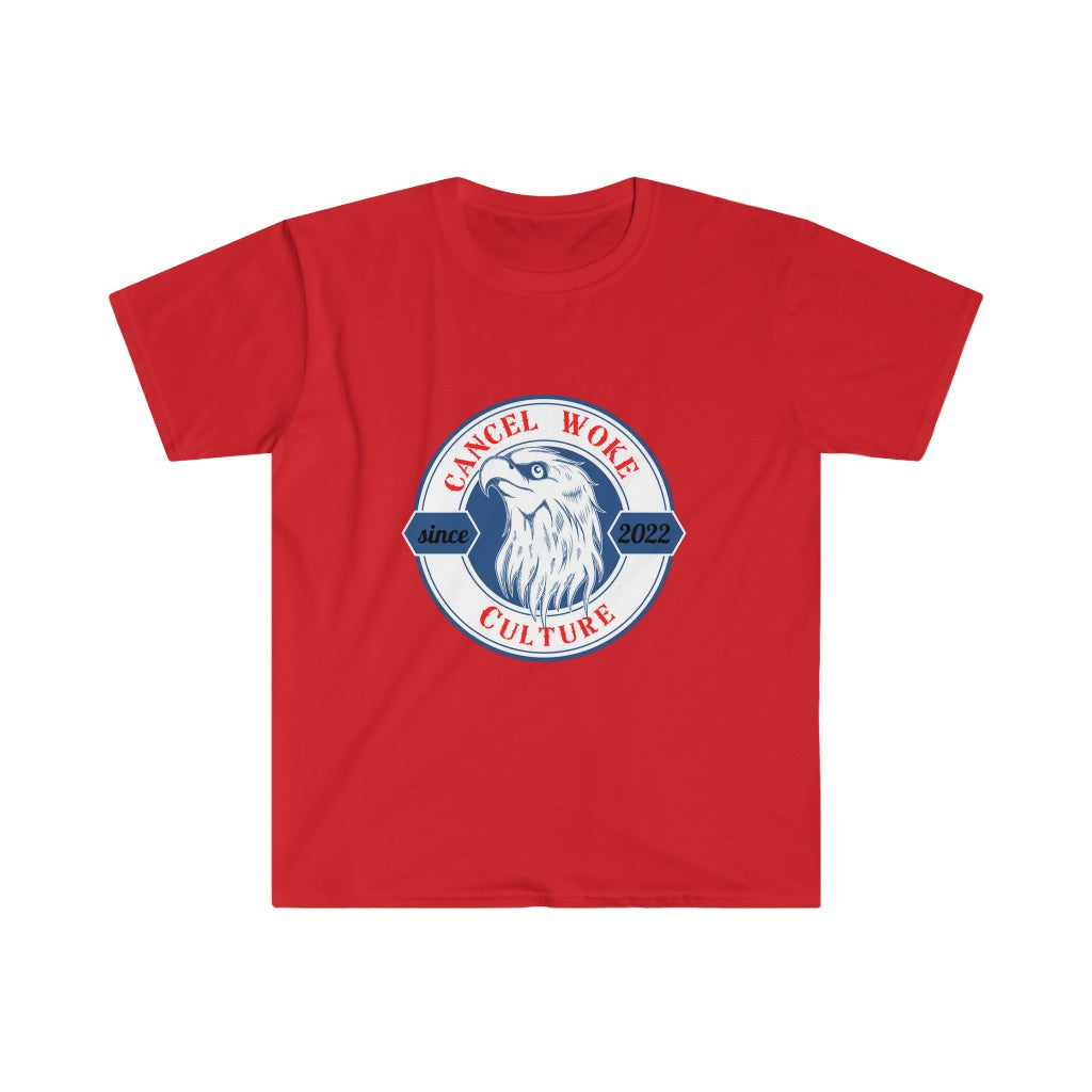 Cancel Woke Culture Eagle Unisex Softstyle T-Shirt
