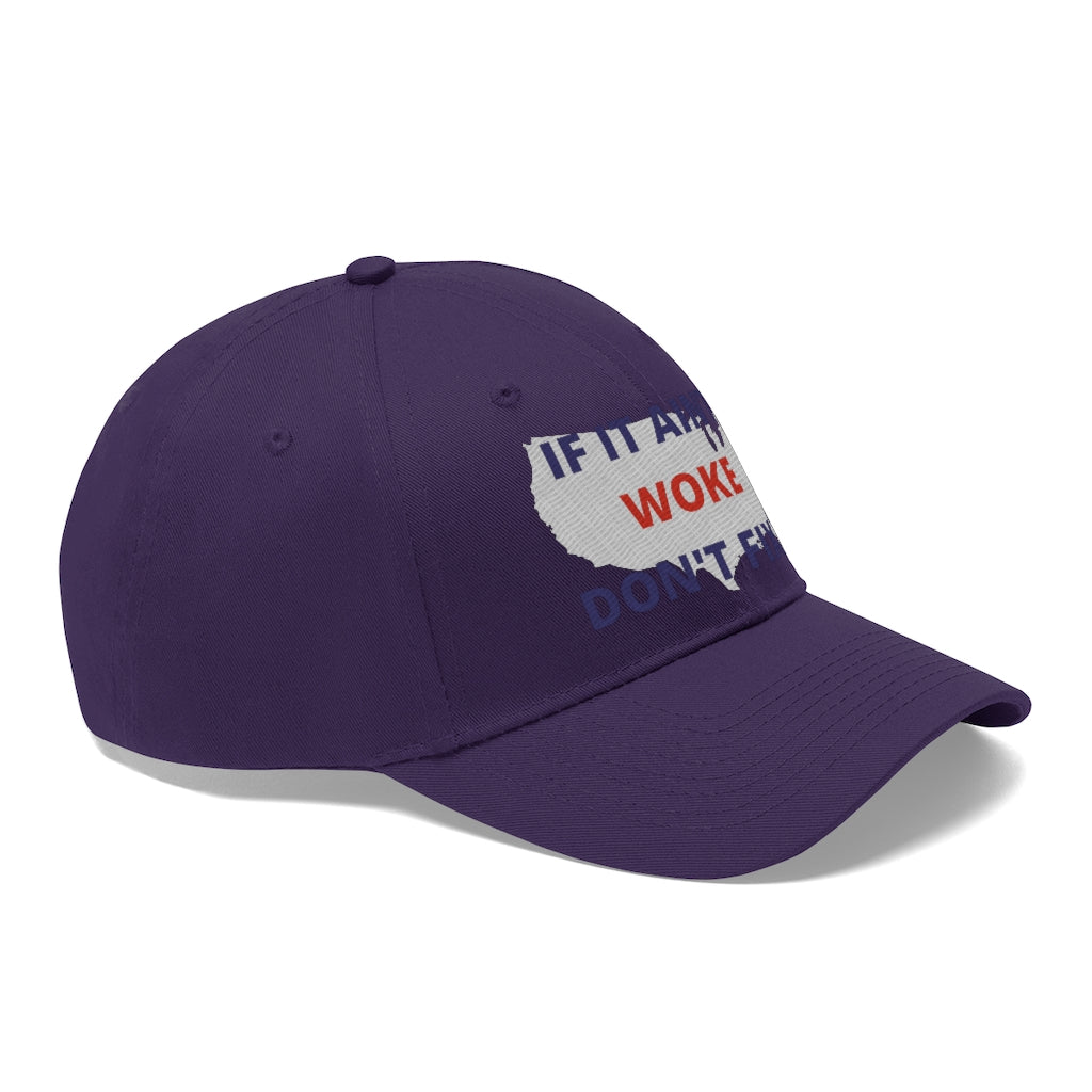 IF IT AIN'T WOKE DON'T FIX IT Hat - Ball Cap (Blue/Red)