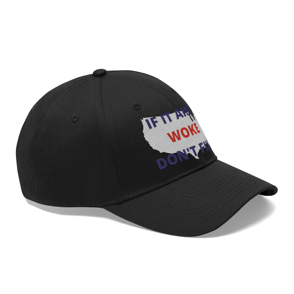 IF IT AIN'T WOKE DON'T FIX IT Hat - Ball Cap (Blue/Red)