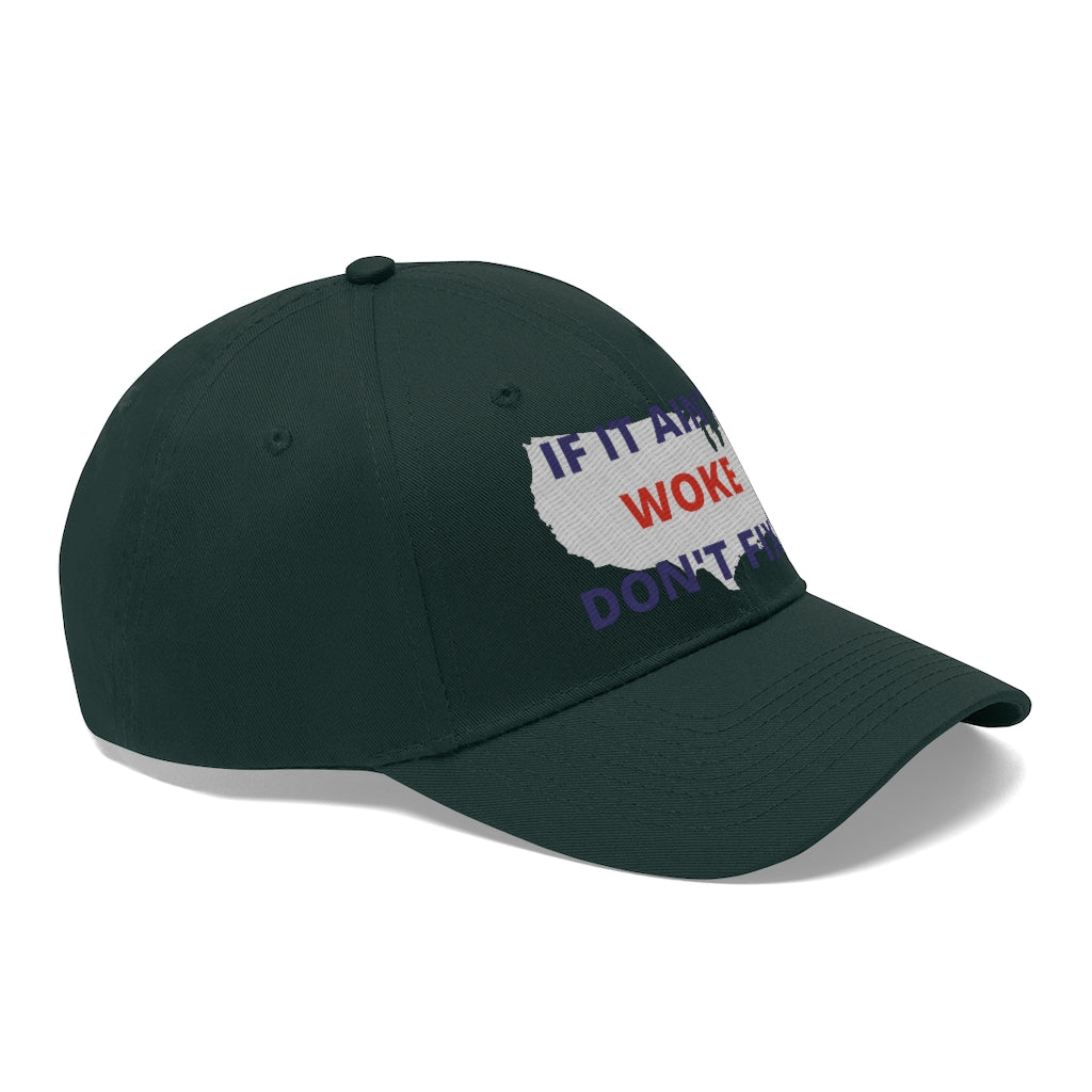 IF IT AIN'T WOKE DON'T FIX IT Hat - Ball Cap (Blue/Red)