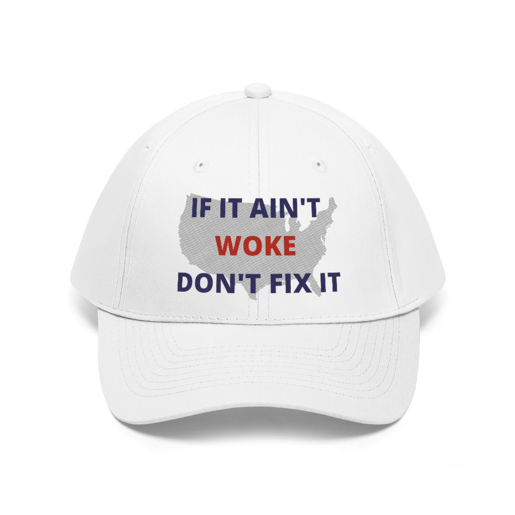 IF IT AIN'T WOKE DON'T FIX IT Hat - Ball Cap (Blue/Red)