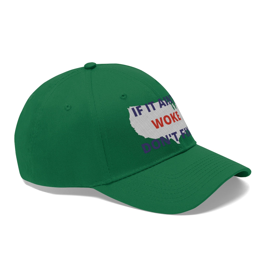 IF IT AIN'T WOKE DON'T FIX IT Hat - Ball Cap (Blue/Red)