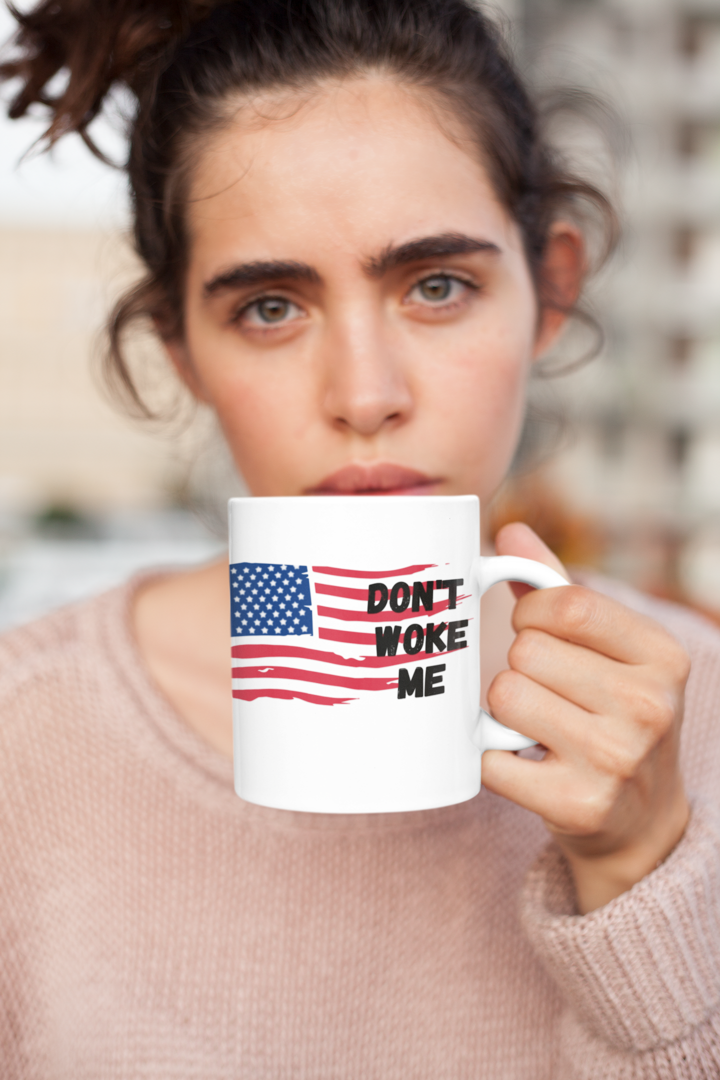 Don't Woke Me Flag Ceramic Mug 11oz