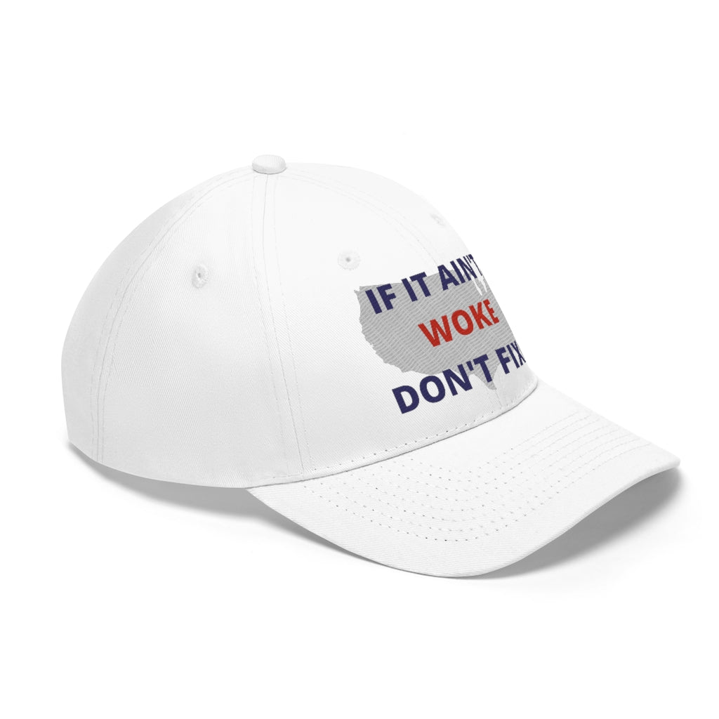 IF IT AIN'T WOKE DON'T FIX IT Hat - Ball Cap (Blue/Red)
