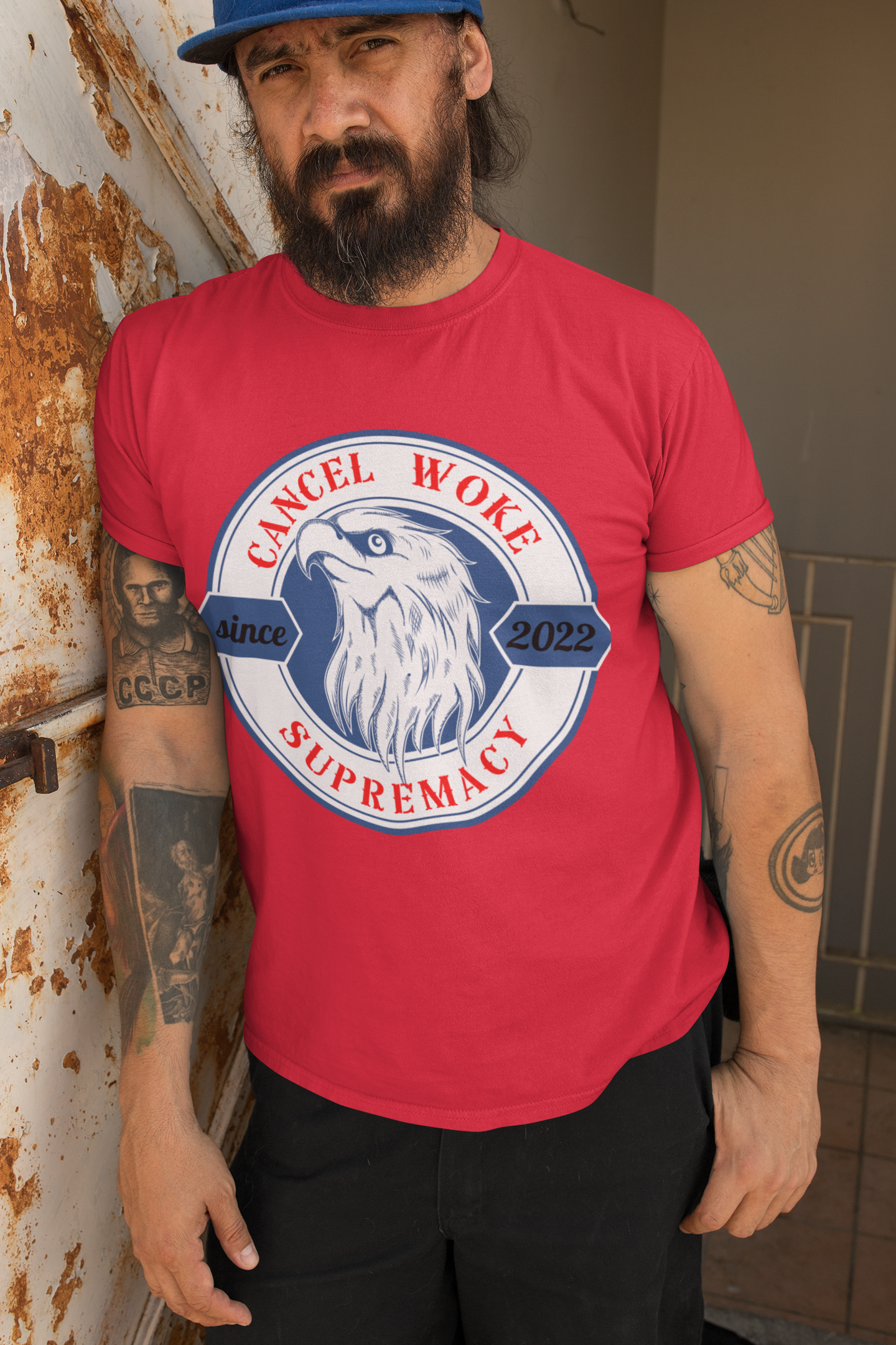 Cancel Woke Culture Eagle  Unisex Softstyle T-Shirt