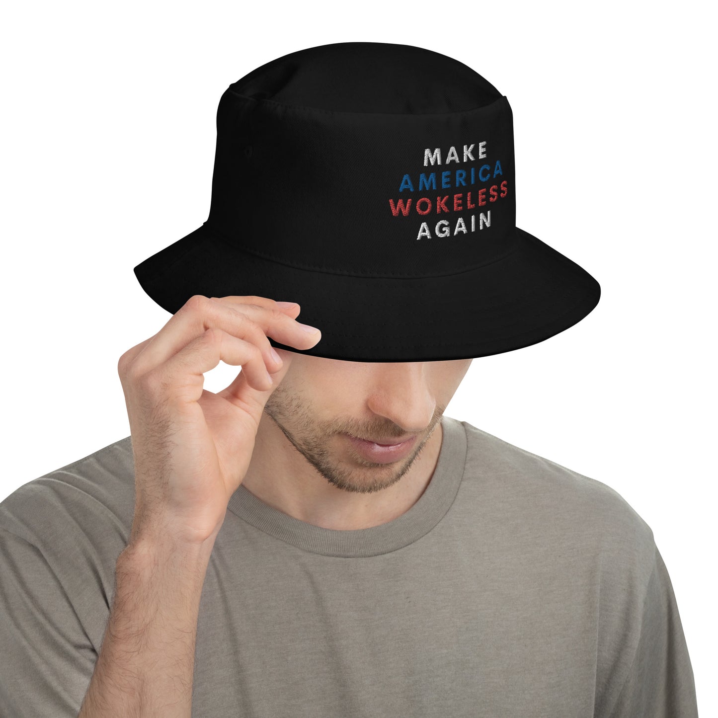 Make America Wokeless Again Bucket Hat